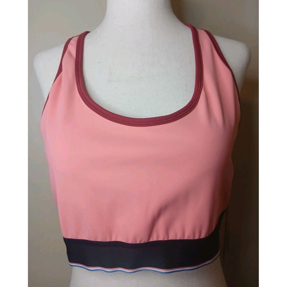 4 FOURLAPS Womens Sports Bra Sz L Lot Of 3 Fuchsia Coral Aqua NWT $184 - Picture 13 of 16
